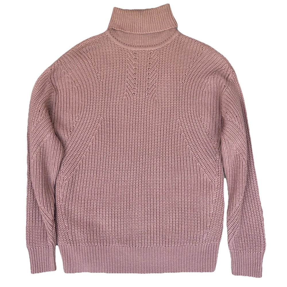 Miss Selfridge Sweater Womens US 4 Pink Knit Coquette Clean Feminine‎ Turtleneck